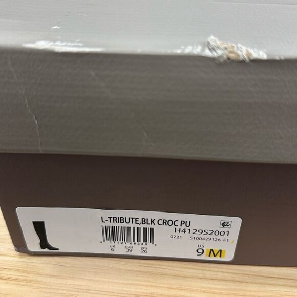 Franco Sarto Tribute Tall Boot- Black Croc- Size 9 M- NIB - Picture 6 of 7